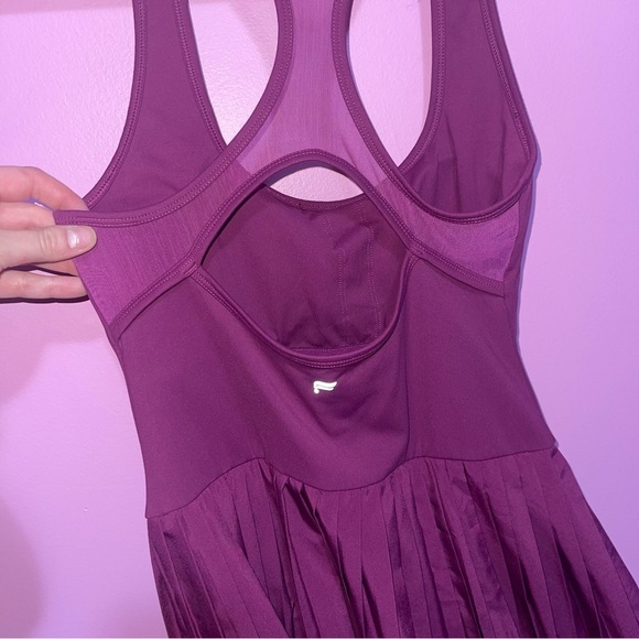 Fabletics Dress Women's Size Small Berry Blast Hot Shot Pleated Skort Mini - Picture 6 of 10